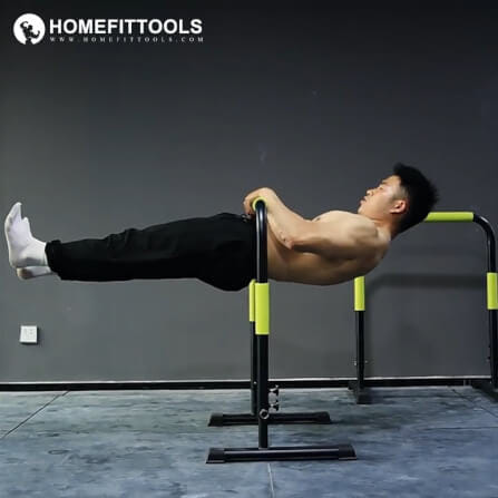 บาร์คู่พกพา ดิฟบาร์ HOMEFITTOOLS DIP BAR รุ่น V3_9